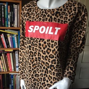 Divided Spoilt Leopard  long sleeves tee